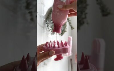asmr hair care routine 🛁🎀 #asmr #haircare #thatgirl #aesthetic #motivation #hairgrowth #satisfying