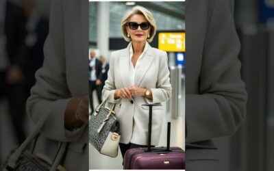 Airport Style for Elegant Ladies Over 60