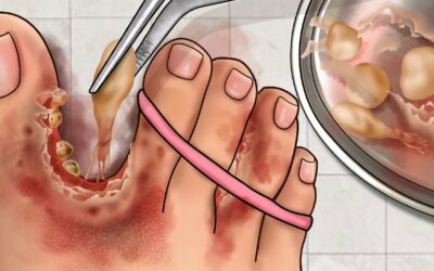 ASMR Treatment Athlete's Foot And Warts Between Toes | 무좀과 발가락 사이의 사마귀 치료 | Foot Care Animation