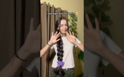 Night Hair Routine🌷#hairstyle #haircare #shorts #youtubeshorts #viralvideo #skincare #trending