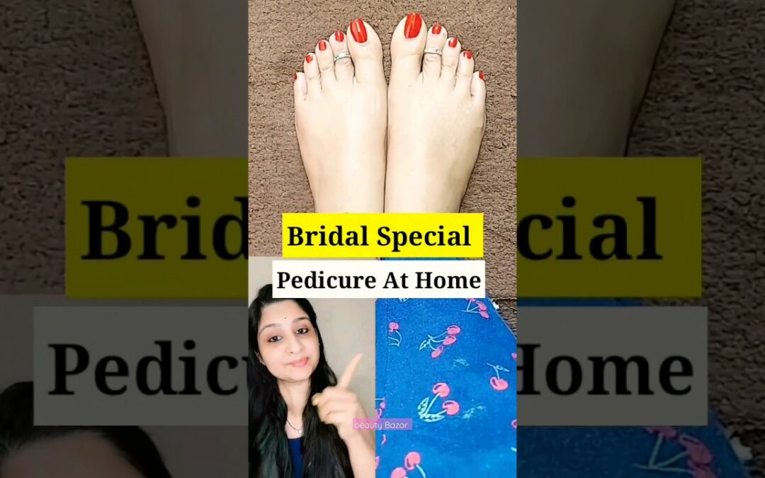 Bridal Special Pedicure At Home 💖 #bridal #pedicure #beautytips